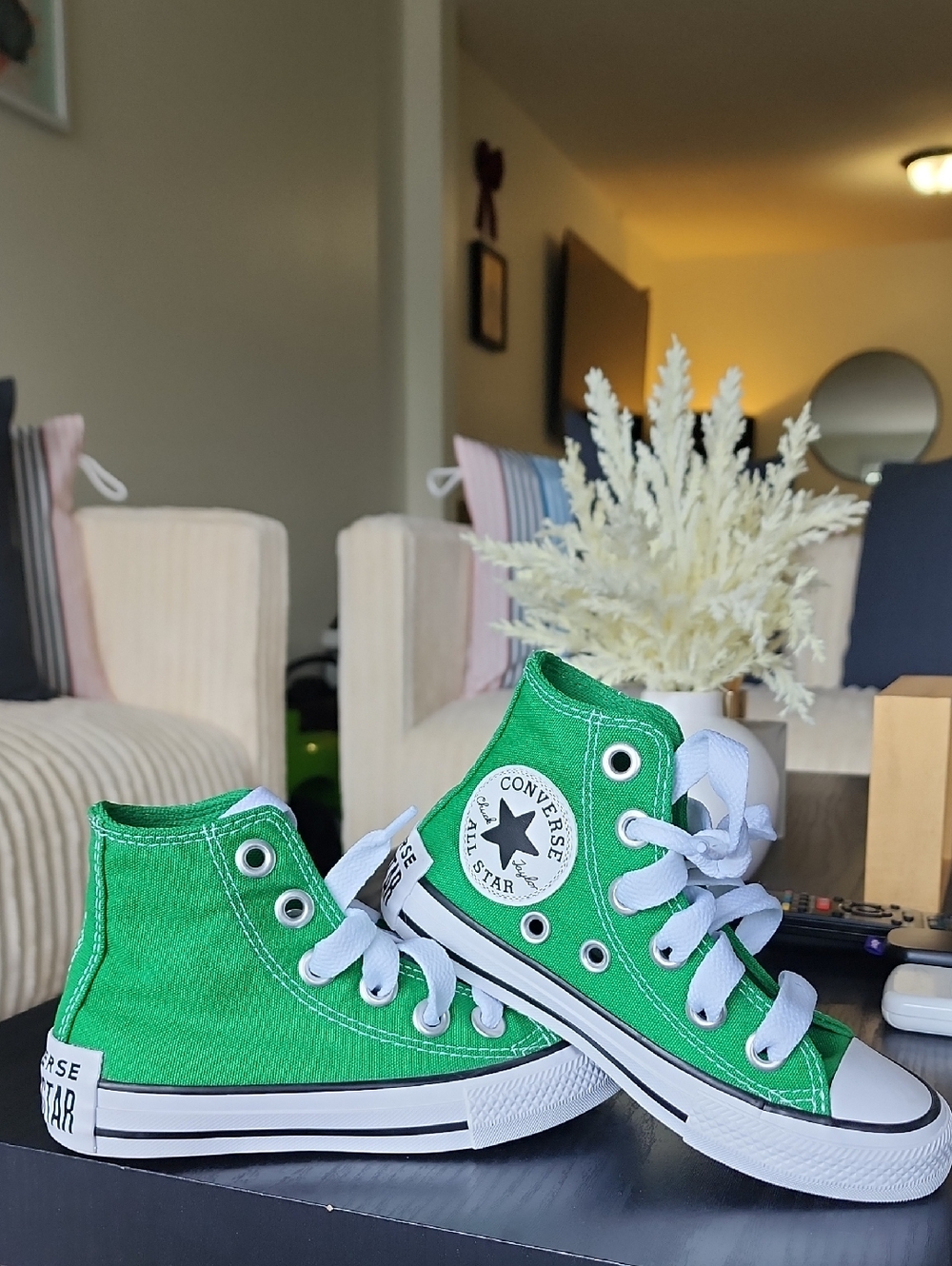 Converse Kids Green High Top Chuck Taylor Sneakers